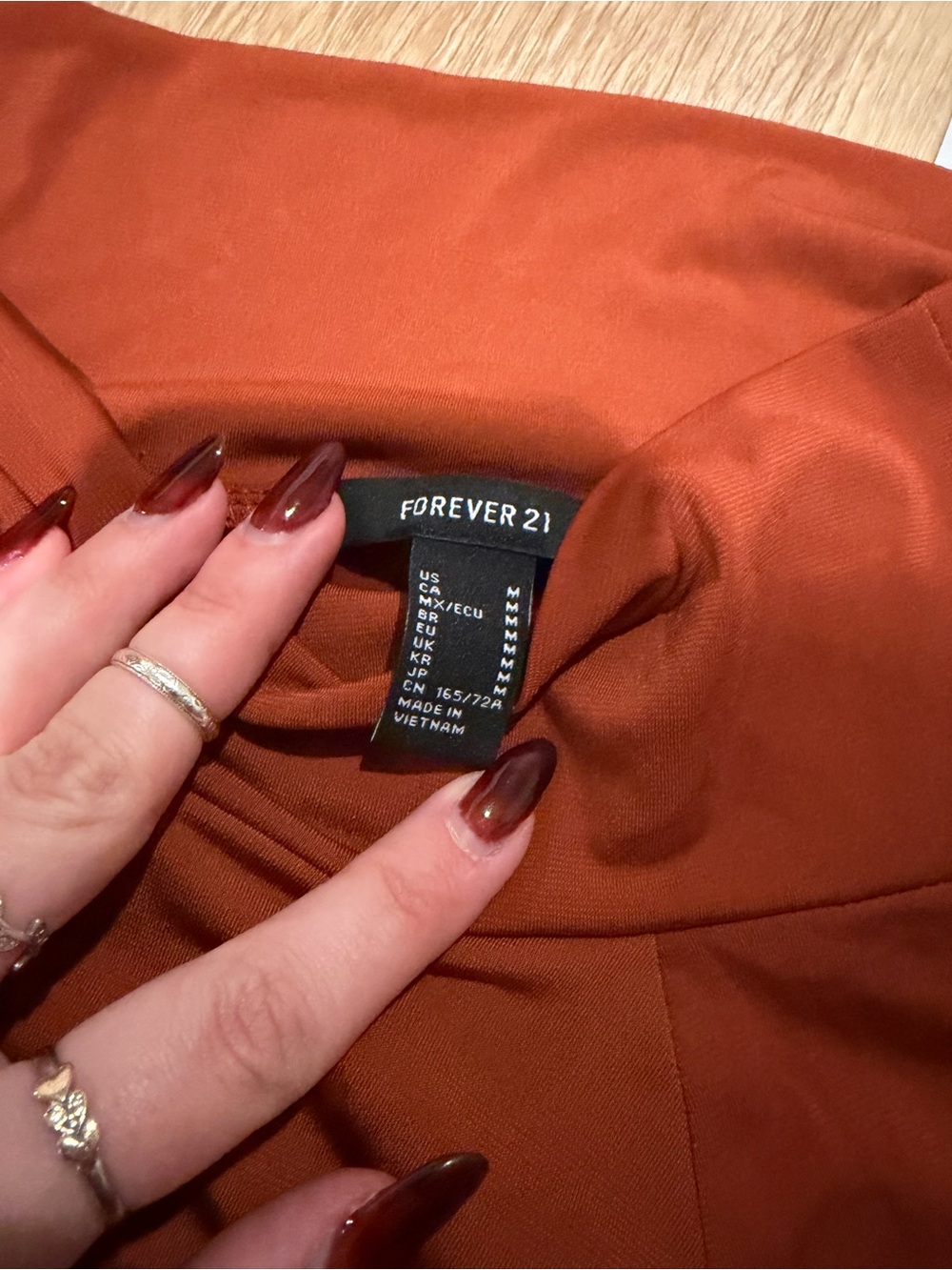 Rust orange Women’s Skirt - Picture 2 of 3